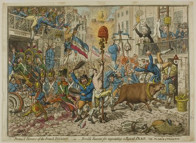 Los horrores prometidos de la invasión francesa de James Gillray