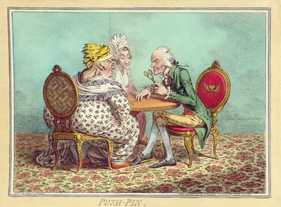 Push-Pin, publicado por Hannah Humphrey en 1797 de James Gillray