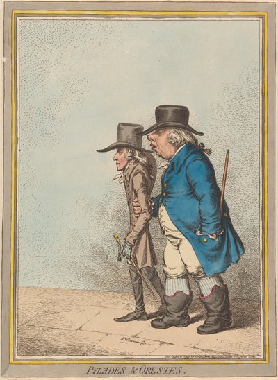 Pylades & Orestes (Statthalter & sein Sekretär) de James Gillray