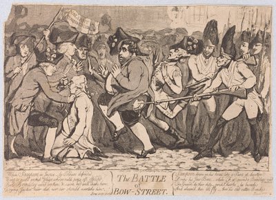 La Batalla de Bow-Street de James Gillray