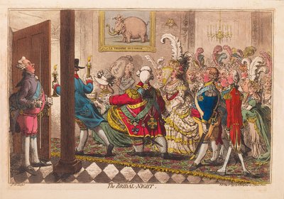 La noche de bodas, pub. 1797 de James Gillray