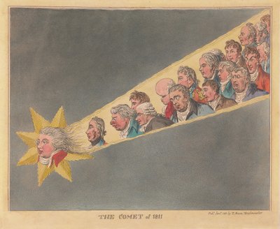 El cometa de 1811, pub. 1811 de James Gillray