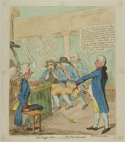 La Escena del Daga de James Gillray