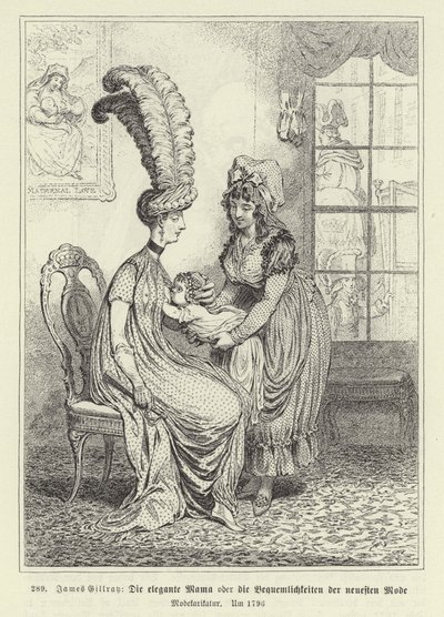 La mamá a la moda de James Gillray