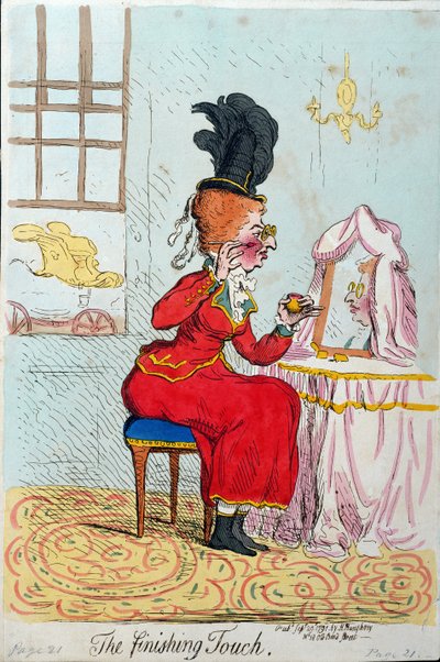 El toque final, publicado por Hannah Humphrey en 1791 de James Gillray