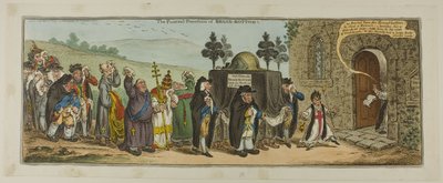El cortejo fúnebre de Broad-Bottom de James Gillray