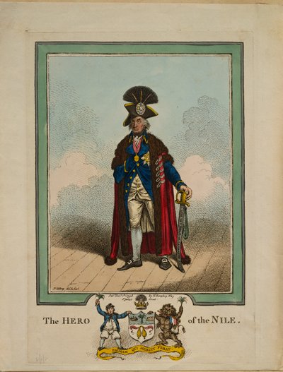 El héroe del Nilo, 1878 de James Gillray