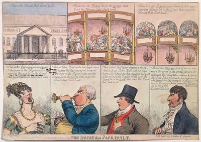 La casa que Jack construyó, publicada por Walker en 1809 de James Gillray