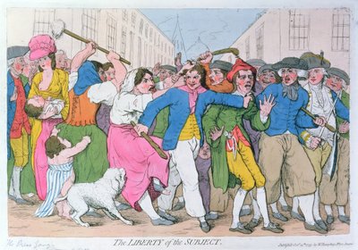 La libertad del sujeto, publ. por H. Humphrey, 15 de octubre de 1779 de James Gillray