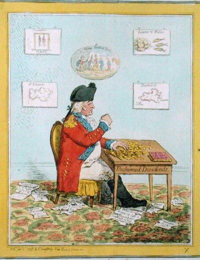 La parte del león de James Gillray