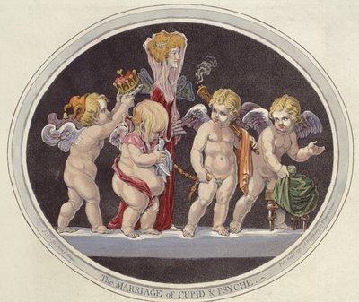 El Matrimonio de Cupido y Psique de James Gillray