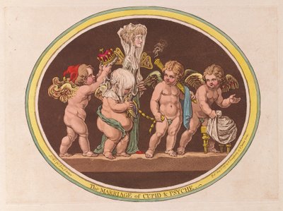 El matrimonio de Cupido y Psique, pub. 1797 de James Gillray