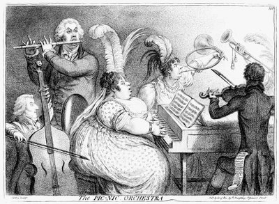 La orquesta de picnic, James Gilray, 1802 de James Gillray