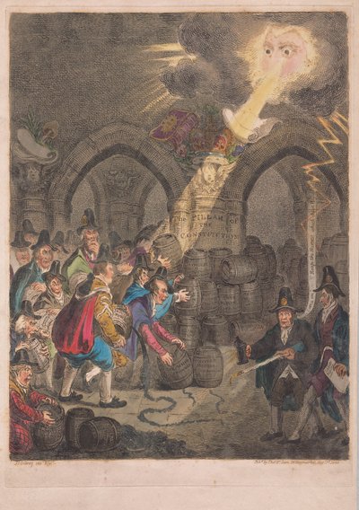 El pilar de la constitución de James Gillray