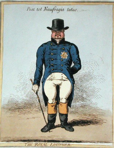 El holgazán real de James Gillray