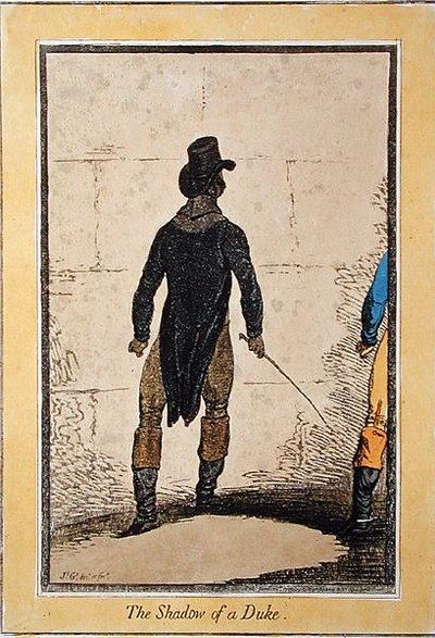 La sombra de un duque de James Gillray