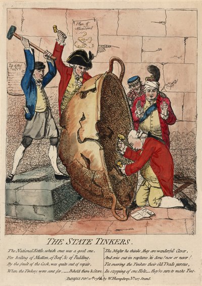 Los reparadores del estado, publicado por W. Humphrey, 10 de febrero de 1780 de James Gillray