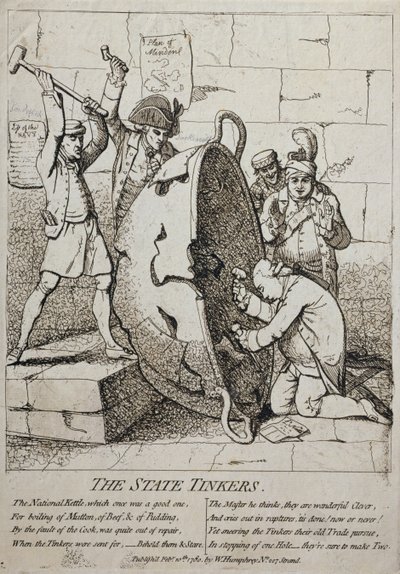 Los Reparadores del Estado, publicado por William Humphrey en 1780 de James Gillray