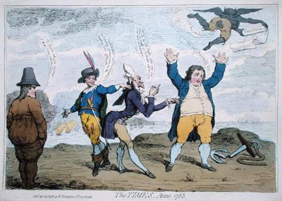 Los tiempos, año 1783 de James Gillray
