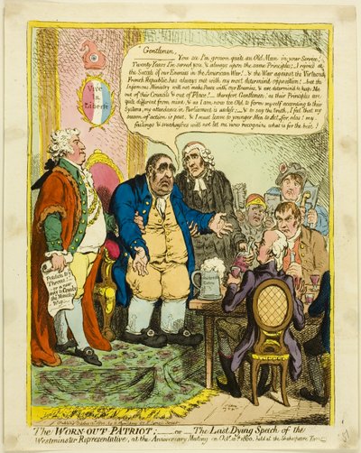 El patriota cansado de James Gillray
