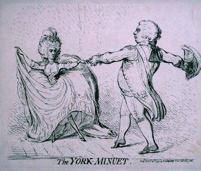 El minué de York de James Gillray