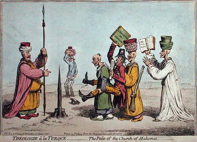 Teología a la Turca, El Pálido de la Iglesia Mahomet de James Gillray