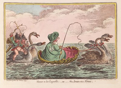Venus a la Coquelle; o la Venus de Swan-sea, pub. 1809 de James Gillray