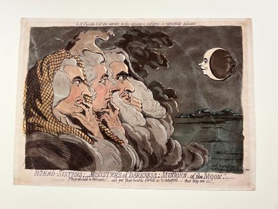 Las hermanas extrañas; Las ministras de la oscuridad; Las siervas de la luna de James Gillray