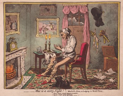 ¡Qué vista tan lamentable! de James Gillray