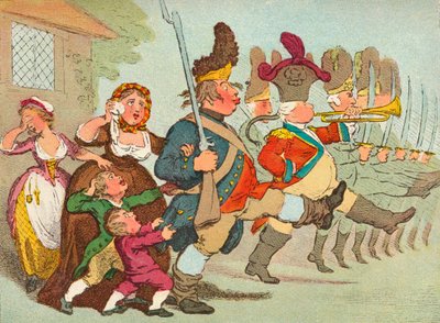 John Bull yendo a las guerras, siglo XVIII, 1902 de James Gilray