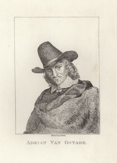 Adriaen van Ostade, bautizado como Adriaen Jansz Hendricx. Grabado por James Girtin. de James Girtin