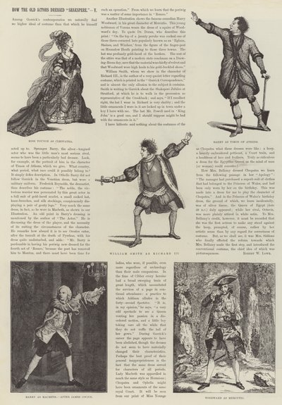 Cómo los viejos actores vestían a Shakespeare de James Godwin