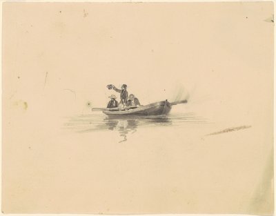 Hombres en un bote de remos de James Goodwyn Clonney