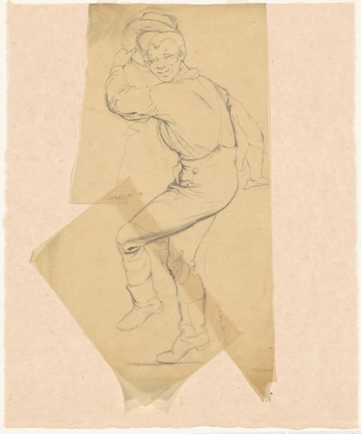 Estudios para "Baile en un barco de piedra" y "En el campo de maíz" de James Goodwyn Clonney