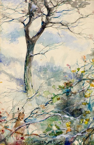 Otoño (acuarela) de James Gustavus Hope Spindler