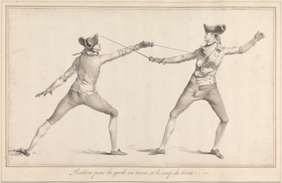 Posición para la Garde en Tierce y el Coup de Tierce de James Gwin