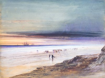 Escena de Playa, c.1865 de James Hamilton