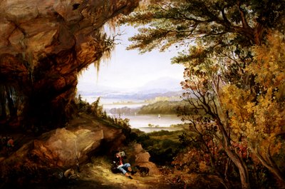 Escena en el Hudson Rip Van Winkle de James Hamilton