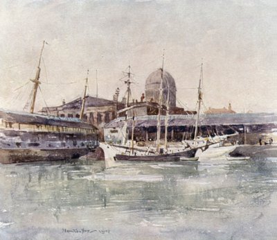 Aduana desde el Muelle de Salthouse de James Hamilton Hay