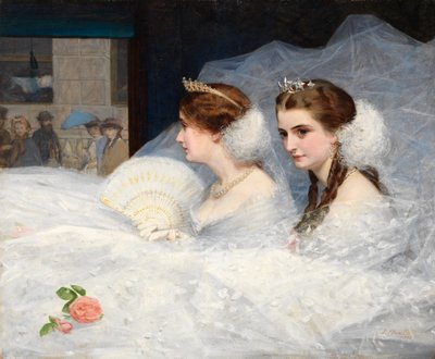 Yendo al salón, 1863 de James Hayllar