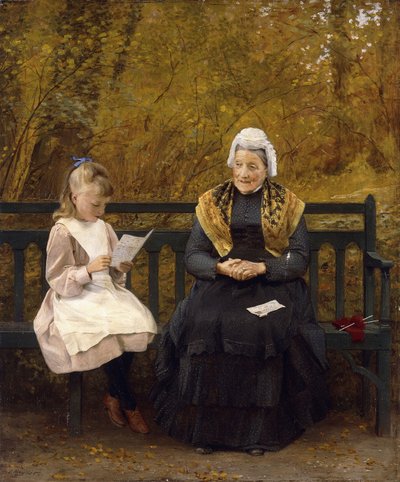 Leyendo para la abuela de James Hayllar