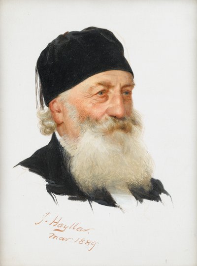 Estudio de un caballero con barba, 1889 de James Hayllar