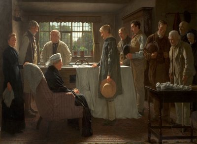 El viejo maestro, 1883 de James Hayllar