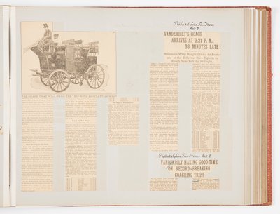 Álbum conmemorativo documentando la carrera récord de 1901 de Nueva York a Filadelfia y de vuelta de James Hazen Hyde