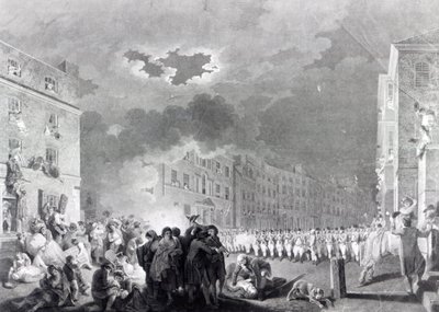 Disturbio en Broad Street, junio 1780 de James Heath