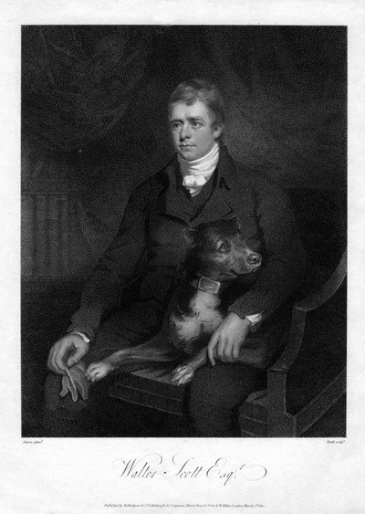 Sir Walter Scott, 1er Baronet, prolífico novelista histórico y poeta escocés, 1810 de James Heath