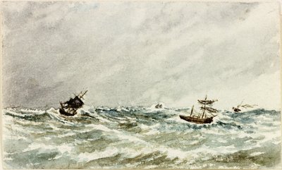 Tormenta en el mar frente al Tyne de James Henry Cleet