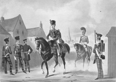 71º Regimiento de Infantería Ligera de las Tierras Altas en orden de revista de James Henry Lynch