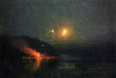 Fuegos artificiales sobre el Potomac, 1902 de James Henry Moser