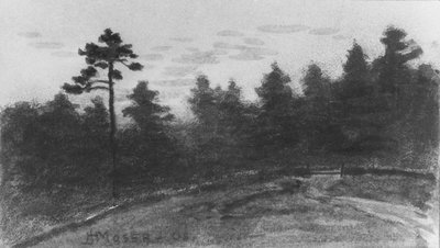 Paisaje del álbum de recortes de McGuire, 1908 de James Henry Moser